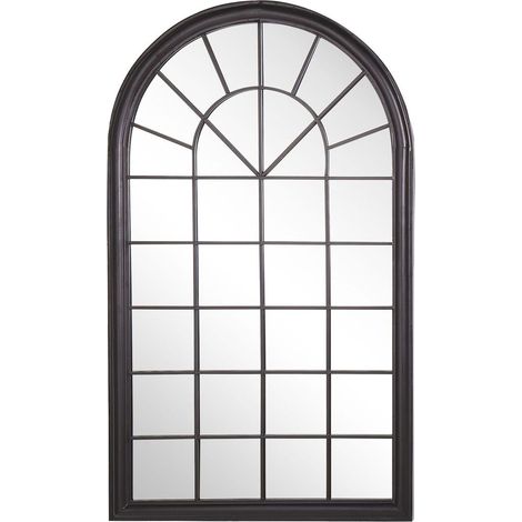 Wandspiegel TREVOL 77 cm 130 cm Metall Schwarz