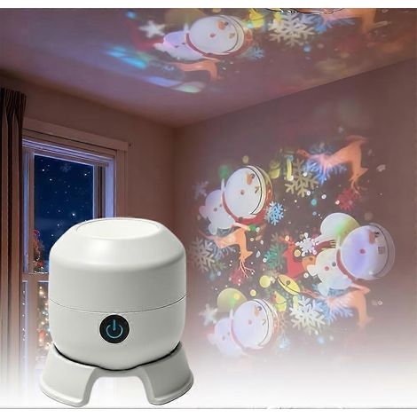 Projecteur LED rotatif dynamique, veilleuse à projection de vagues océaniques rotative à 360°, base de projection multi-angles, pour la méditation (1/5)