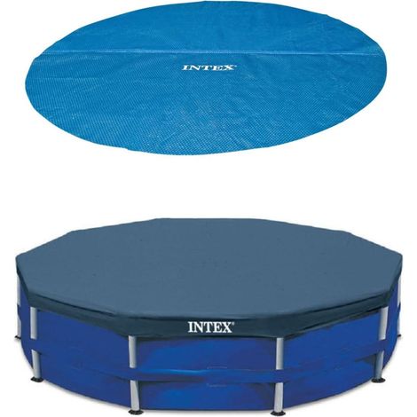 Intex Debris & Solar Cover for 12FT Metal Frame Swimming Pool Ã¢ÂÂ Keep Your Pool Clean & Warm