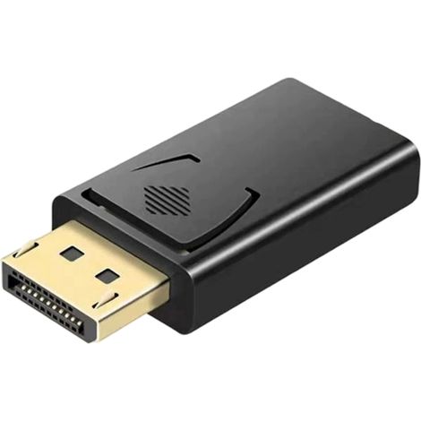 1 adaptateur Mini DP vers HDMI, mâle vers femelle, résolution jusqu'à 1080p, compatible DisplayPort, pour ordinateur portable et moniteur (1/5)