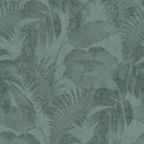 Papel pintado naturaleza Profhome 373963 papel pintado no tejido ligeramente texturado de estilo used look mate verde 5,33 m2