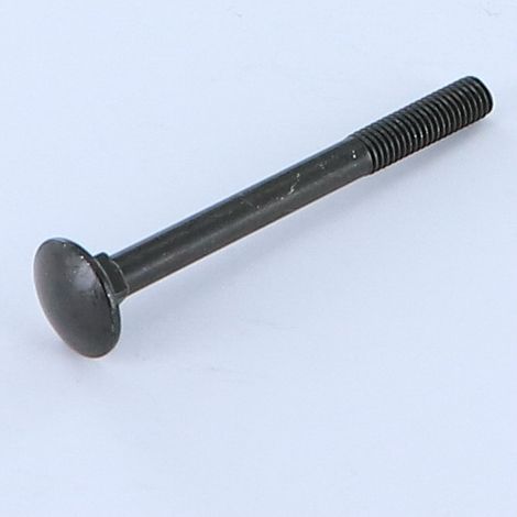 TRCC JAPY tête ronde collet carré M7X60 Pas de 100 Filetage partiel Acier zingué noir-30 pièces
