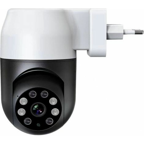 1080P Caméra à ampoule toutenun Caméra d'intérieur sans fil WiFi Caméra PTZ Caméra d'intérieur à 360 degrés Vision nocturne infrarouge (1/5)