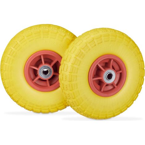 Set of 2 pu wheelbarrow tyres 4135 4