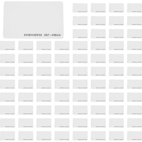 50 cartes de contrôle d'accès, carte de proximité intelligente EM4100 TK4100 125 kHz (1/5)