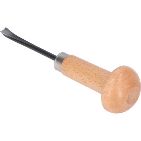 Gouge de sculpture sur bois, ciseau et couteau avec manche en hêtre et lame en acier pour artisans (1/5)