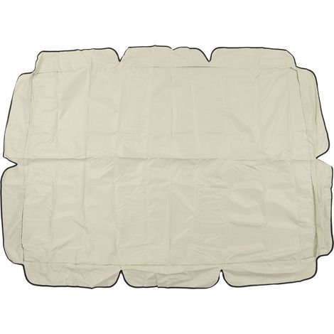 Ersatz-Schaukeldach aus wasserdichtem 420D Oxford-Gewebe mit silberbeschichteter Beschichtung, beige, für Garten, Terrasse oder Balkon (1/5)