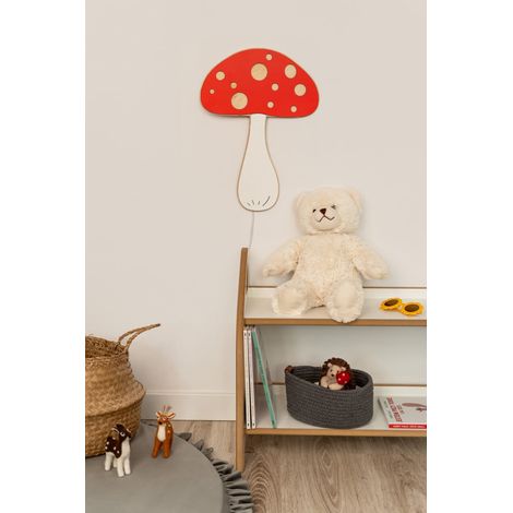 MUCHOMOR-Lampe aus Holz fürs Kinderzimmer – Nachttischlampe für Kinder – tupti.lights (1/5)