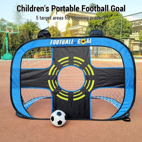 But de football portable pour enfants avec zones cibles pop-up pliable facile à transporter, parfait pour la pratique dans le jardin et les jeux amusants (1/5)