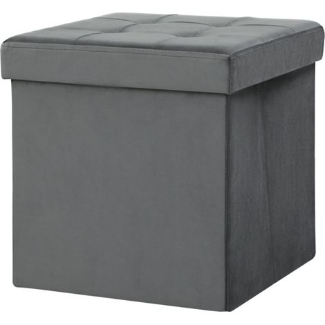 Bout de lit malin avec coffre de rangement intégré et tabouret pliant. Gain de place et commodité pour votre chambre (1/5)