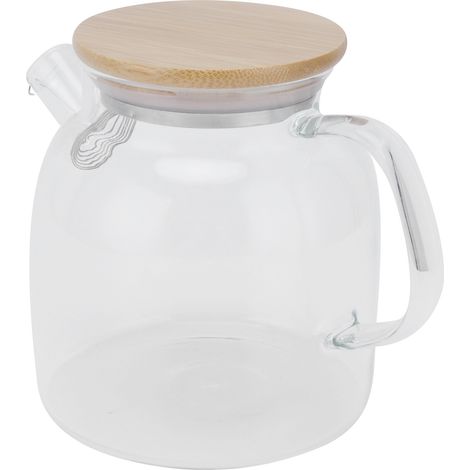 Transparente Glas-Teekanne, 600 ml, großes Fassungsvermögen, hitzebeständiger Wasserkocher für Zuhause und Büro (1/5)