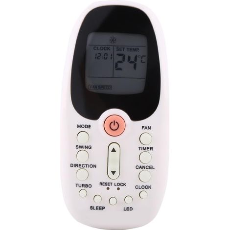 Sollbry Commande de climatiseur, Remplacement de Commande de climatisation, Remplacement de contrôleur de climatiseur pour R06/BGE, télécommande à Grand Bouton pour climatiseur (1/5)