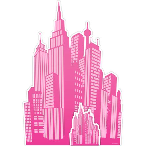 Figurine en carton – Ville Rose Silhouette - Haut 133 cm (1/5)