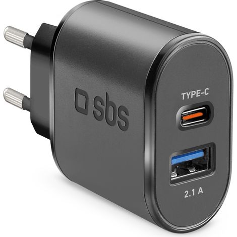 Chargeur smartphone SBS tetravusbct2a double sortie 10W (1/5)