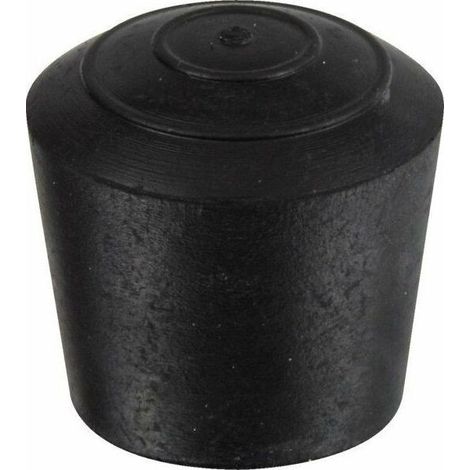 25 Embout Rond Enveloppant Caoutchouc Noir Diam 22 Mm - 25 Embout Rond Enveloppant Caoutchouc Noir Diam 22 Mm (1/2)