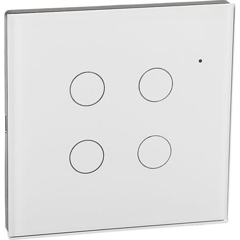 Interrupteur tactile intelligent avec variateur WiFi RF, neutre et phase, compatible avec l'application Tuya et commande vocale, relais type 86, 100-250 V CA, 10 A (1/5)