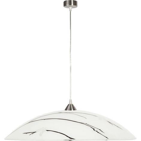 Lampada a sospensione Candellux Braga Ø40 vetro cromo