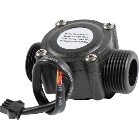 Capteur de débit d'eau 3/4'' pour la régulation industrielle, circulation de liquide, 3,5 V-24 V, 2-60 L/min, multicolore (1/5)