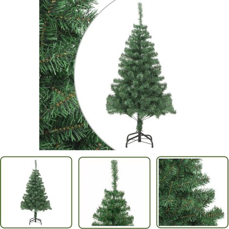 Arbre de Noël artificiel, Sapin de Noël Artificiel pour Décoration de Fête de Noël et support Acier 210 cm 910 branches LKOWF62885 (1/5)