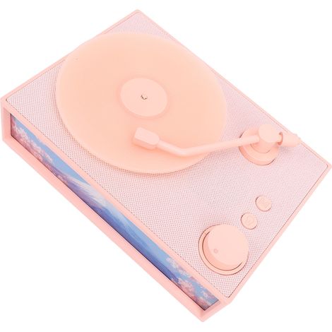 Enceinte Bluetooth avec huile essentielle USB, style rétro, tourne-disque d'aromathérapie, sans fil, pour la décoration intérieure, cadeau d'anniversaire, rose (1/5)