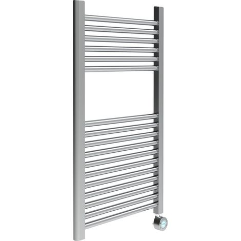 Calentador de toallas eléctrico programable semanal en cromo pulido 770 x 500 mm ERCOS ELETTRA ASOPSD930005000770  Cromo (1/4)