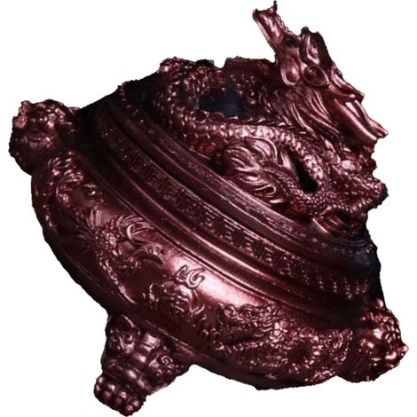 Brûle-encens 3 pieds rétro en cuivre rouge, porte-bâtonnets détaillé, décoration maison, cadeau élégant, support d'encens antique, ornement raffiné. (1/5)