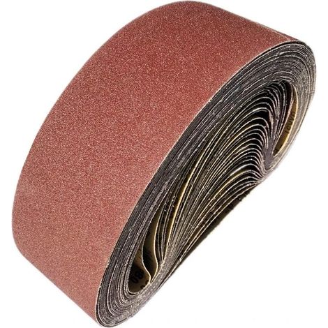 12 pièces Bande abrasive 915X100MM. Bande abrasive en alumine Kit bande abrasive mixte (40/60/80/120/150/240/400) pour ponceuse (1/5)
