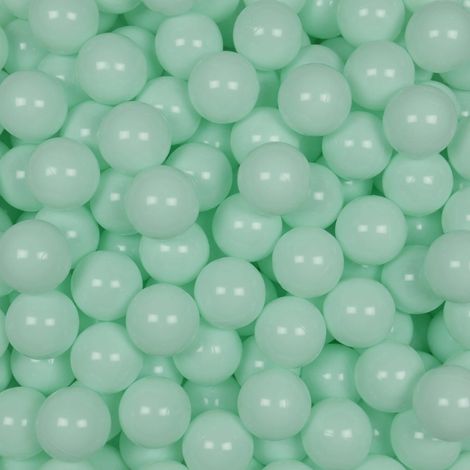 Palline giocattolo ø7cm 25pz menta chiara (1/4)