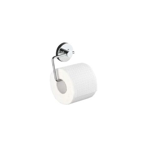 Soporte de papel higiénico de pared, sin necesidad de taladrar, color plata, acero inoxidable, 13,5 x 9,27 cm - Crezuo (1/5)