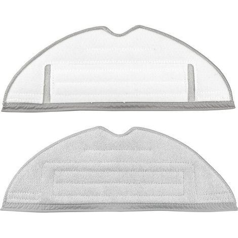 Accessoires VibraRise Lingettes Accessoires pour Roborock S8/S8 +/S8 Pro ultra/S7/S7 Maxv/S7 Maxv Ultra/S7 Max Ultra/S7 Pro Ultra Robot Aspirateur Pack of 2 (Gris) (1/4)