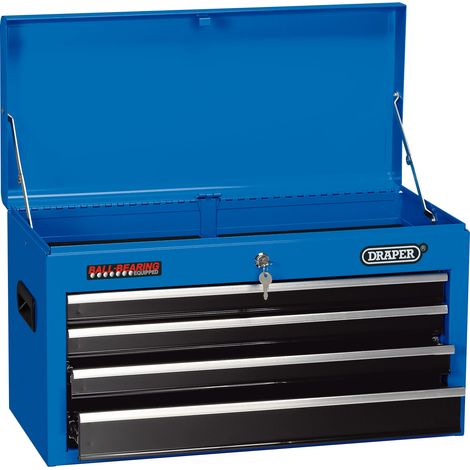 Draper 4-Drawer 26-Inch Blue Tool Chest with Model Number 14589 (1/5)