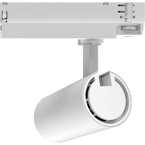 Faretto LED Fasano Bianco 20W Regolabile CCT Selezionabile per Binario Trifase (2700K - 3200K - 4000K) Selezionabile (1/5)