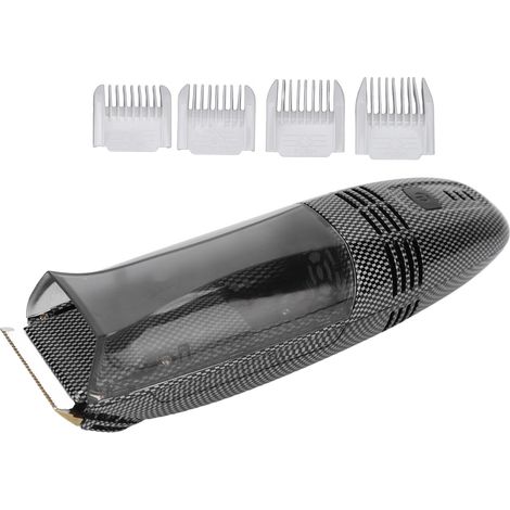 Tondeuse à cheveux électrique rechargeable par USB, sûre et à aspiration automatique, avec 4 sabots de guidage pour hommes et usage domestique. (1/5)