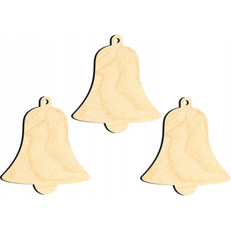 DECORAZIONI IN LEGNO PER ALBERO DI NATALE Z9 3 pz. (1/3)