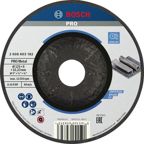 Bosch Accessories 2608603182 Schruppscheibe gekröpft 125 mm 1 St. Stahl
