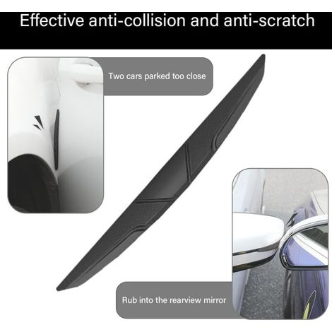 6-teiliges Antikollisionsleisten-Set für Autos, reibungsarme Stoßstangenschutzleiste, kratzfester Seitentürkantenschutz für alle SUV-Fahrzeuge (Schwarz) (1/5)