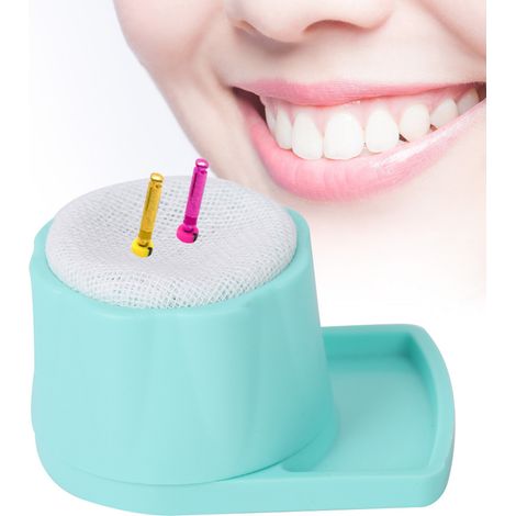 Porte-fichiers dentaire vert pour instruments Endo et fraises - Support de rangement (1/5)