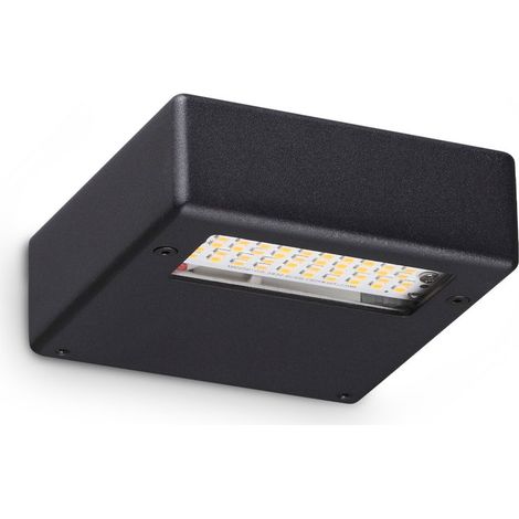 Ideal Lux Applique moderna TAB 1 luce LED integrato nero alluminio metallo