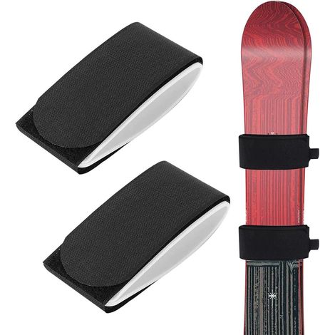 Sangle Porte-Ski, Ski Straps, Réglable Sangles de Ski, Bandoulière de Ski, Porte Skis Porte-Épaules, Sangles Réglables, Épaules Bandoulièrepour Transport des Ski et des Bâtons, 2 Pièces (1/5)