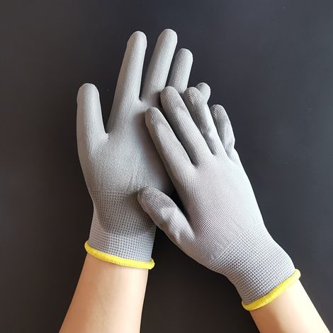 Gants de sécurité antidérapants et antistatiques pour l'installation et la maintenance, 12 pièces taille M (différence de couleur mineure) (1/5)