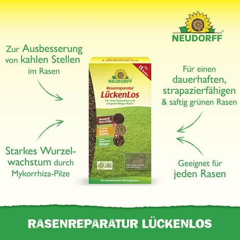 NEUDORFF® Rasenreparatur LückenLos für ca. 15 Stellen - 1,2 kg (1/5)