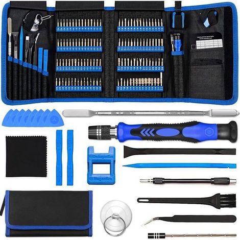 142 en 1 Kit de Tournevis de Précision Magnétique Réparation de Ordinateur, MacBook, Iphone, Smartphone, Montre, (1/5)