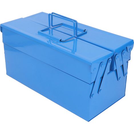 Mallette à outils pliable Oubang 206112, 2 niveaux, 3 tiroirs, coffret de rangement métallique pour atelier, boîte de transport manuelle pour voiture, réparation auto, caisse portative légère (1/5)