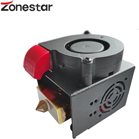 Zonestar 2-IN-1-OUT Hotend 12V Druckkopf kompatibel mit D805S/Z5/Z8/P802Q 3D-Druckern für PLA ABS-12V-