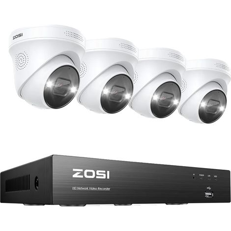 Système de Vidéosurveillance, Détection IA, Résolution 4K, 4PCS 5MP Caméras, 2T (1/2)