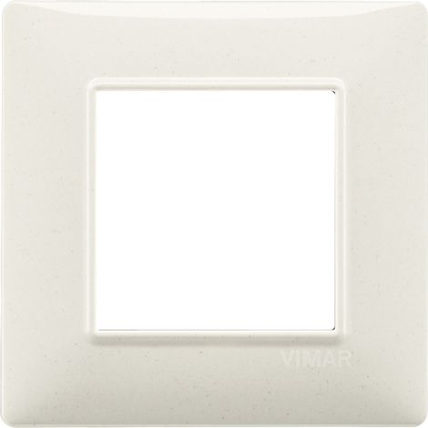 Placca 2M bianco granito per scatola rotonda  Vimar Plana 14642.06