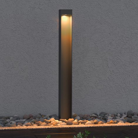 Mai & Mai Stehleuchte Außenleuchte 6x6x60cm IP65 Wegeleuchte Außen Außenpollerleuchte für Garten, 3000K Stehlampe Gartenlampe Außenlampe Standleuchte Sandgrau dunkel 5W BaldersLights (1/5)