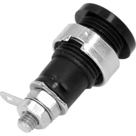 50 Stück 4-mm-Bananenstecker, hohe Leistung, langlebiges Material, vielseitig einsetzbar, Zubehör für elektrische Prüfungen, Schwarz (1/5)