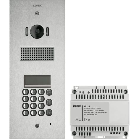 VIMAR - K41541 Kit Steely 2F+ A/V tast.+disp.acciaio