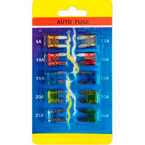 Mini-fusibles, Blister De 10 Pièces